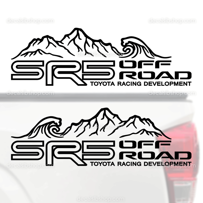 SR5 Off Road Decal Mountain Wave Fit Toyota Tacoma Tundra Truck Sticke ...