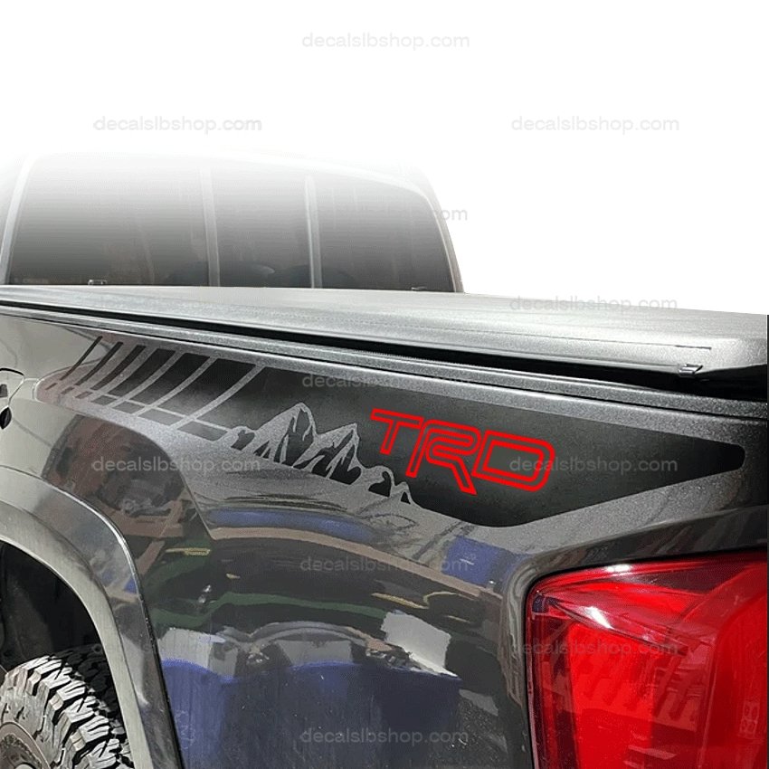 TRD Sport Decals Fits Toyota Tacoma Truck Bedside X2 – DecalsLB Shop