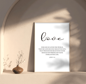 Faith Hope Love Bible Verse Wall Art Set of 3 Prints, Digital download, Downloadable, Scripture Quote Hebrews 11, Jeremiah 29, John 3 16, Living Room Christian Decor