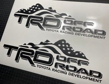 Load image into Gallery viewer, TRD Off Road Decals Mountain Flag American Fit Toyota Tacoma Tundra Truck Stickers Vinyl 2Pcs s
