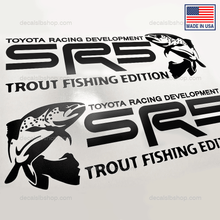 Load image into Gallery viewer, SR5 Trout Fishing Edition Sticker Decal Toyota Tacoma Tundra Truck 4x4 Sport Off Road Decals Vinyl
