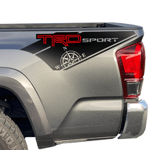 Load image into Gallery viewer, TRD Sport Tacoma Compass Decals Toyota Truck Bedside 2013-2021 Truck
