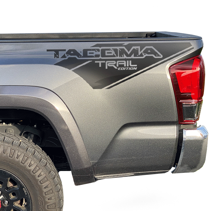 Tacoma Trail Edition Decals 2013-2021 Truck TRD Toyota Bedside Graphic Vinyl Sticker Pair