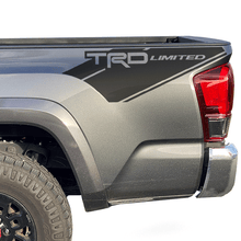 Load image into Gallery viewer, TRD Limited Decals Tacoma 2013-2021 Truck Toyota Bedside Graphic Vinyl Sticker 2Pc
