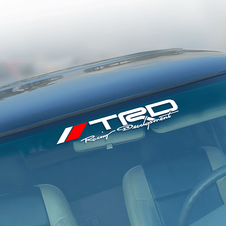 TRD Windshield Sticker Decal Retro Vinyl Fits Toyota Tacoma Tundra Car Truck 1