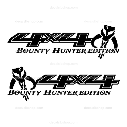 4X4 Decal Bounty Hunter Fits Silverado 2014 2015 2016 2017 2018 Truck Chevy Chevrolet Z71 RST Lt LTZ Bedside Decals Stickers Vinyl 2P - DecalsLB Shop