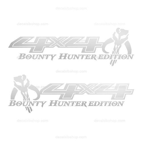 4X4 Decal Bounty Hunter Fits Silverado 2014 2015 2016 2017 2018 Truck Chevy Chevrolet Z71 RST Lt LTZ Bedside Decals Stickers Vinyl 2Pcs - DecalsLB Shop