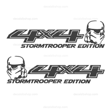 Load image into Gallery viewer, 4X4 Decal Stormtrooper Fits Silverado 2014 2015 2016 2017 2018 Truck Chevy Chevrolet Z71 RST Lt LTZ Bedside Decals Stickers Vinyl 2P - DecalsLB Shop
