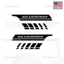 Load image into Gallery viewer, Chevrolet Silverado Bedside Decals X2 Stripes Chevy Truck Graphic Sticker Vinyl - DecalsLB Shop
