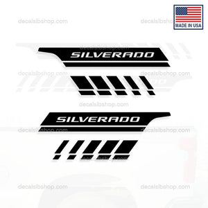 Chevrolet Silverado Bedside Decals X2 Stripes Chevy Truck Graphic Sticker Vinyl - DecalsLB Shop
