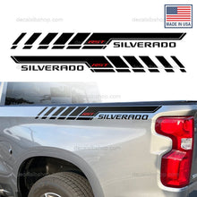 Load image into Gallery viewer, Chevrolet Silverado RST Bedside Decals X2 Stripes Chevy Truck Graphic Stickers Vinyl - DecalsLB Shop
