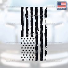 Load image into Gallery viewer, Dodge Hood Decal Distressed USA Flag Hemi Ram 1500 2500 Rebel Mopar Truck Vinyl Graphic - DecalsLB Shop
