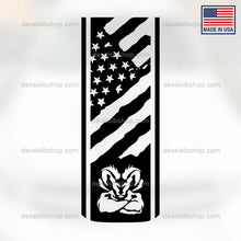 Load image into Gallery viewer, Dodge Ram Hemi Hood Decal Flag 1500 2500 Rebel Mopar Truck Cut Vinyl Graphic 1 - DecalsLB Shop
