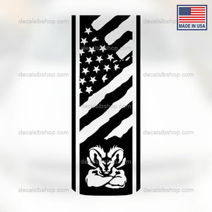 Dodge Ram Hemi Hood Decal Flag 1500 2500 Rebel Mopar Truck Cut Vinyl Graphic 1 - DecalsLB Shop