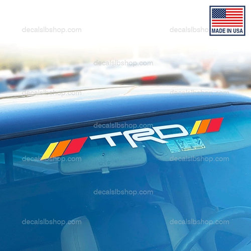 Retro TRD Windshield Sticker Decal Vinyl Fits Toyota Tacoma Tundra Car Truck 1Pc - DecalsLB Shop