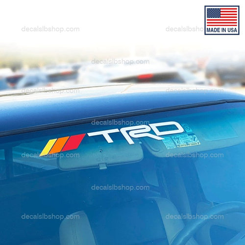 Retro TRD Windshield Sticker Decal Vinyl Fits Toyota Tacoma Tundra Car Truck 1u - DecalsLB Shop