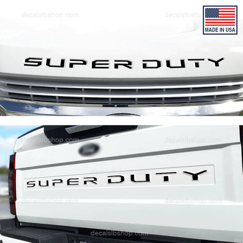 Set Letters Tailgate / Front Grille Decal Sticker Fits 2020 2022 Ford F250 F350 F450 F550 Truck - DecalsLB Shop