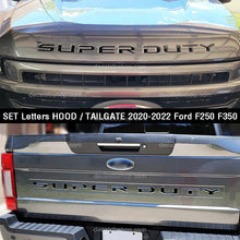 Load image into Gallery viewer, Set Letters Tailgate / Front Grille Decal Stickers Fits 2020 2022 Ford F250 F350 F450 Truck - DecalsLB Shop

