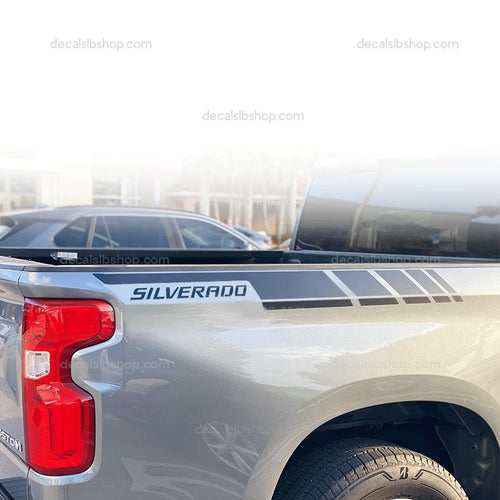 Silverado Bedside Decals Stripes Fits Chevrolet Chevy Truck Graphic Sticker Vinyl a - DecalsLB Shop