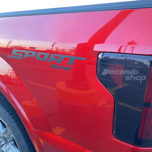 Sport 4X4 Decal Fits Ford F150 F250 F350 Super Duty Bedsides Truck Vinyl Graphics 2Pcs - DecalsLB Shop