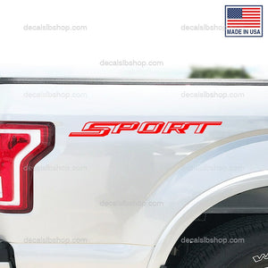 Sport Decals Ford F150 F250 F350 Super Duty Bedsides Truck Stickers Decal Vinyl Graphic 2Pc - DecalsLB Shop