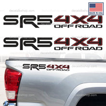 Load image into Gallery viewer, SR5 4x4 Off Road Decals Toyota Tacoma Tundra Truck Stickers Decal Graphic Vinyl Sticker 2Pcs - DecalsLB Shop
