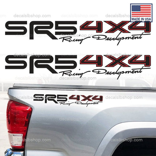 SR5 4x4 Racing Development Decals Toyota Tacoma Tundra Truck Stickers Decal Graphic Vinyl - DecalsLB Shop