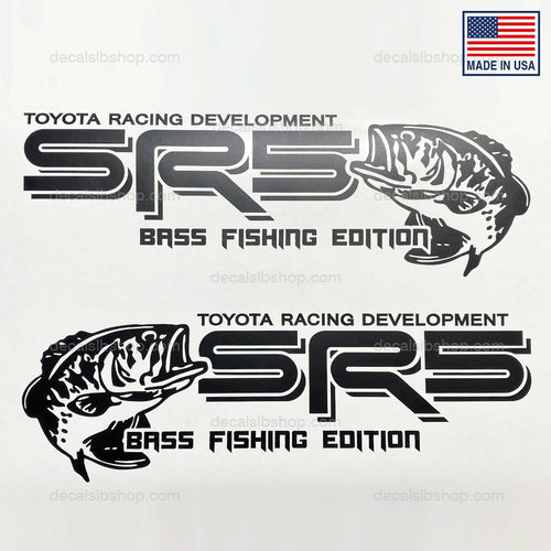 SR5 Bass Fishing Edition Sticker Decal Toyota Tacoma Tundra Truck 4x4 Sport off road Decals Vinyl Stickers Graphic - DecalsLB Shop