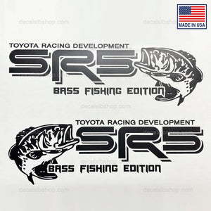 Toyota Trd sport decals stickers off road 4x4 fish and feather edition  fishing hunting Tacoma Tundra Racing development set of 2