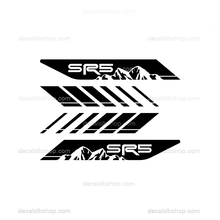 Load image into Gallery viewer, SR5 Mountain Sport Off Road Tacoma Bedside Decals Toyota Truck Stickers Decal Graphic Vinyl 4Pcs - DecalsLB Shop
