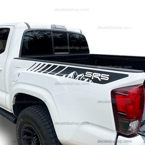 SR5 Mountain Sport Off Road Tacoma Bedside Decals Toyota Truck Stickers Decal Graphic Vinyl 4Pcs - DecalsLB Shop