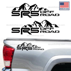 SR5 Off Road Decal Truck Mountain Stickers Decals Toyota Tacoma Tundra 4x4 Decals Vinyl Sticker Graphic Pair - DecalsLB Shop
