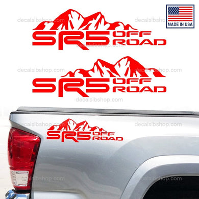 SR5 Off Road Decal Truck Mountain Stickers Decals Toyota Tacoma Tundra 4x4 Decals Vinyl Sticker Graphic Pair - DecalsLB Shop