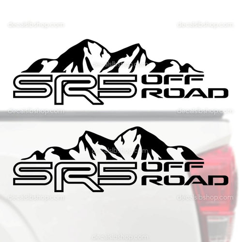 SR5 Off Road Decals Mountain Fit Toyota Tacoma Tundra Truck Stickers Vinyl lineTRD 2P - DecalsLB Shop