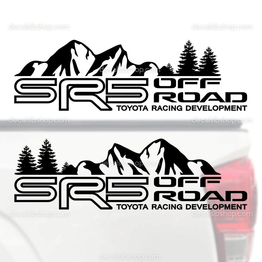 SR5 Off Road Decals Mountain Fit Toyota Tacoma Tundra Truck Stickers Vinyl lineTRD n - DecalsLB Shop