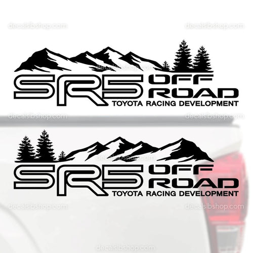 SR5 Off Road Mountain Tacoma Tundra Decals vinyl Bedside Fits Toyota Truck Pine tree Decal Stickers Graphic a - DecalsLB Shop