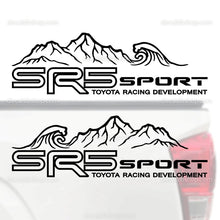 Load image into Gallery viewer, SR5 Sport Decal Mountain Wave Fit Toyota Tacoma Tundra Truck Stickers Vinyl 2Pc outline - DecalsLB Shop
