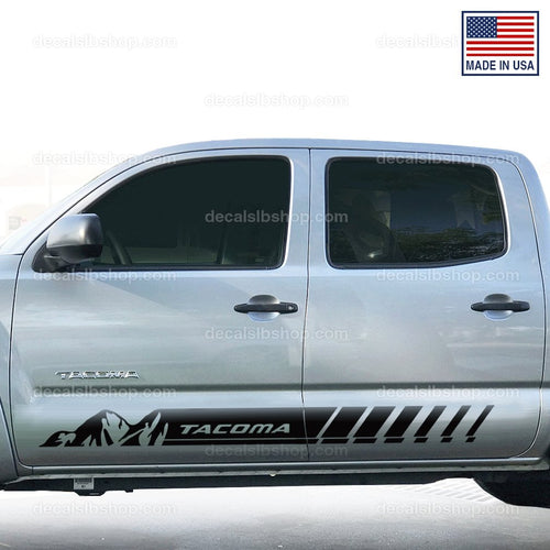 Tacoma Side Door fits TRD Toyota Truck Decal Sticker Graphics Off Road Sport Pair Decals Vinyl Stripes Offroad - DecalsLB Shop