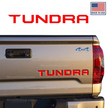 Load image into Gallery viewer, Tailgate Insert Letters Tundra 2014 2015 2016 2017 2018 2019 2020 3M Vinyl Cut Decals Stickers Set - DecalsLB Shop
