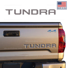 Load image into Gallery viewer, Tailgate Insert Letters Tundra 2014 2015 2016 2017 2018 2019 2020 3M Vinyl Cut Decals Stickers Set - DecalsLB Shop
