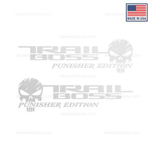 Load image into Gallery viewer, Trail Boss Punisher Decals Stickers fits Silverado Chevrolet Chevy Decal Bedside 4x4 RST vinyl 2p - DecalsLB Shop
