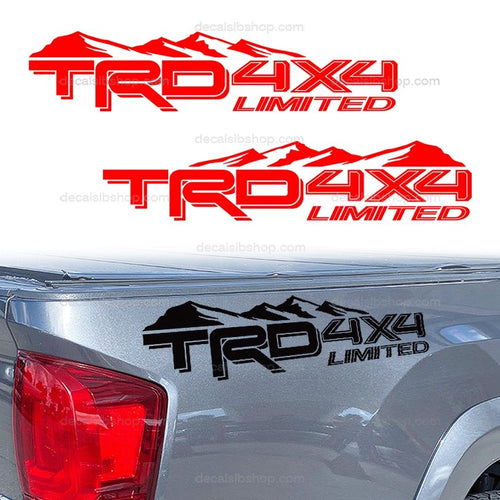 TRD 4X4 Limited Mountain Decal Tacoma Tundra Truck Toyota Decals Bedsides Stickers Graphic Vinyl s - DecalsLB Shop