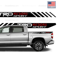 Load image into Gallery viewer, TRD 4x4 Sport Bedside Decals Toyota Tundra Truck Stickers Decal Graphic Vinyl X2 - DecalsLB Shop
