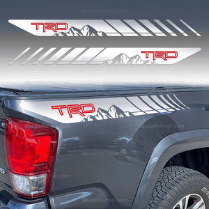 TRD Decal Mountain Toyota Tacoma Tundra Truck Bedside Stickers Decals Graphic Vinyl Sport Off Road 2Pc - DecalsLB Shop