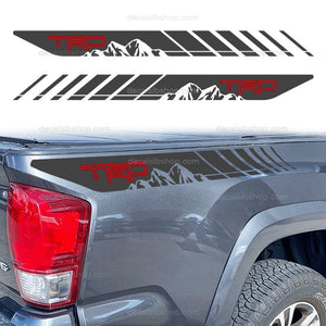 TRD Decal Mountain Toyota Tacoma Tundra Truck Bedside Stickers Decals Graphic Vinyl Sport Off Road 2Pcs - DecalsLB Shop