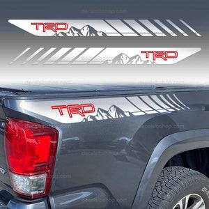 TRD Decal Mountain Toyota Tacoma Tundra Truck Bedside Stickers Decals Graphic Vinyl Sport Off Road 2Pcs - DecalsLB Shop