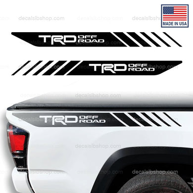 TRD Off Road Bedside Decals Tacoma Toyota Truck Stickers Decal Graphic Vinyl - DecalsLB Shop