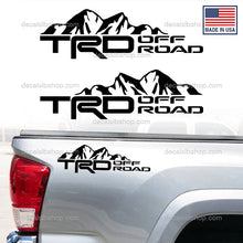 Load image into Gallery viewer, TRD Off Road Decal Truck Mountain Stickers Decals Toyota Tacoma Tundra 4x4 Decals Vinyl Sticker Graphic Pair - DecalsLB Shop
