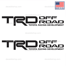 Load image into Gallery viewer, TRD Off Road Decal Truck Stickers Decals Toyota Tacoma Tundra Vinyl Sticker Graphic 2u - DecalsLB Shop
