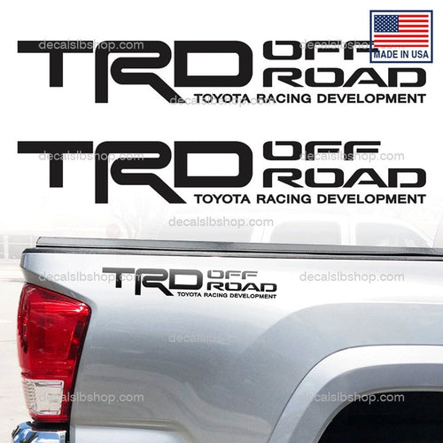TRD Off Road Decal Truck Stickers Decals Toyota Tacoma Tundra Vinyl Sticker Graphic 2u - DecalsLB Shop